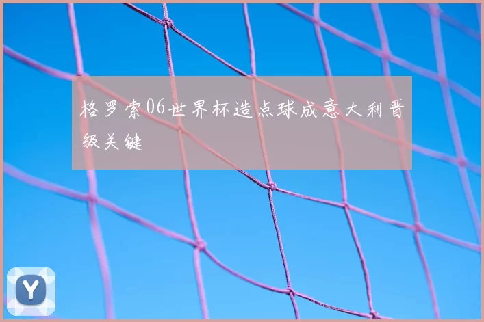 格罗索06世界杯造点球成意大利晋级关键