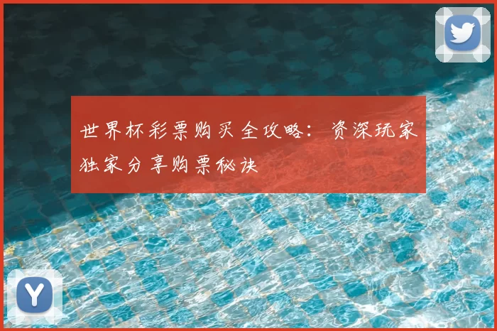 世界杯彩票购买全攻略：资深玩家独家分享购票秘诀