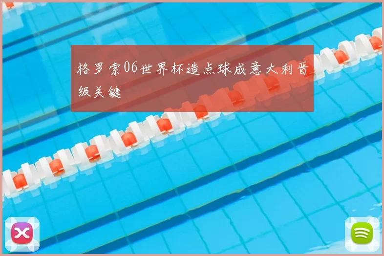 格罗索06世界杯造点球成意大利晋级关键